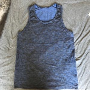 Lululemon metal vent tech tank in Heather blue